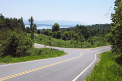 Adirondack Park Lake Champlain Roadside Vista