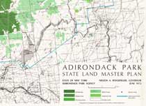 Adirondack Park State Land Master Plan Map